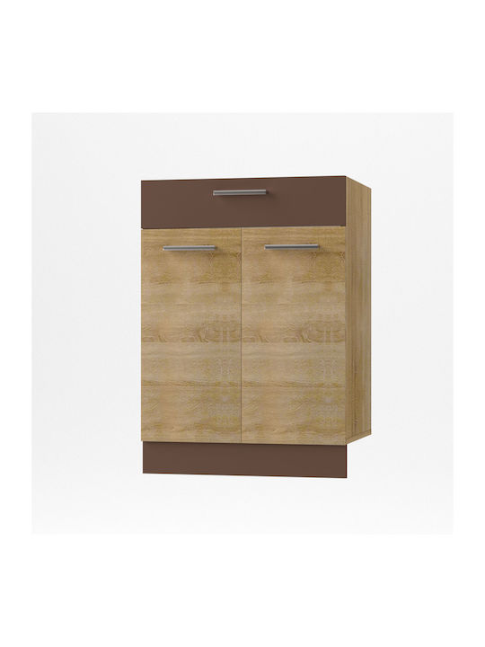 Alina Floor Cabinet Sonoma-Mokka 60x44.5x85cm