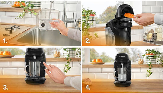 Bosch Pod Coffee Machine Tassimo Pressure 3.3bar Black