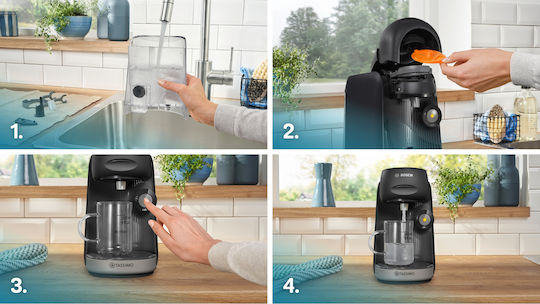 Bosch Finesse Кафемашина за капсули Tassimo Черна
