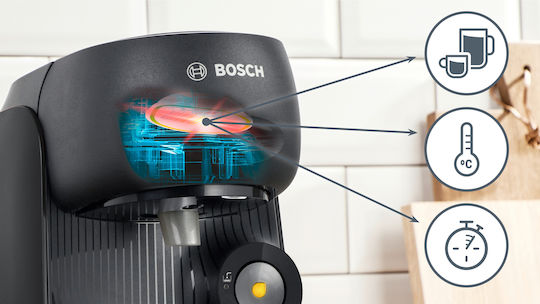 Bosch Finesse Кафемашина за капсули Tassimo Черна