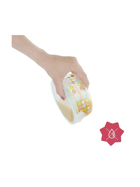 Badabulle Cutie pentru Mâncare Plastic Multicolor Potrivit pentru Cuptor cu Microunde 2buc