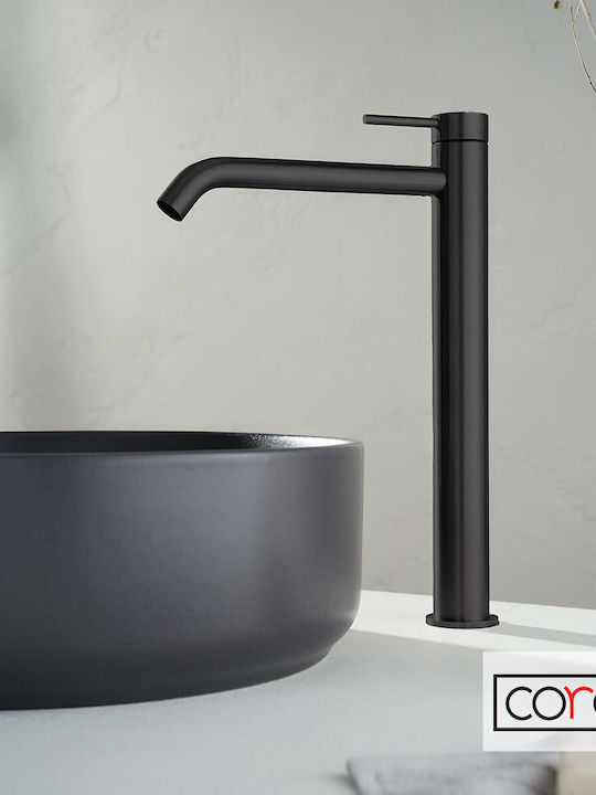 Cora Amestecare Robinet Chiuvetă Inox Negru
