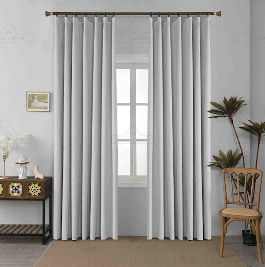 Homeone Mit Bleistiftfalten Weiß 270x270cm