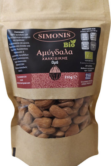 Organic Almonds Raw 250gr