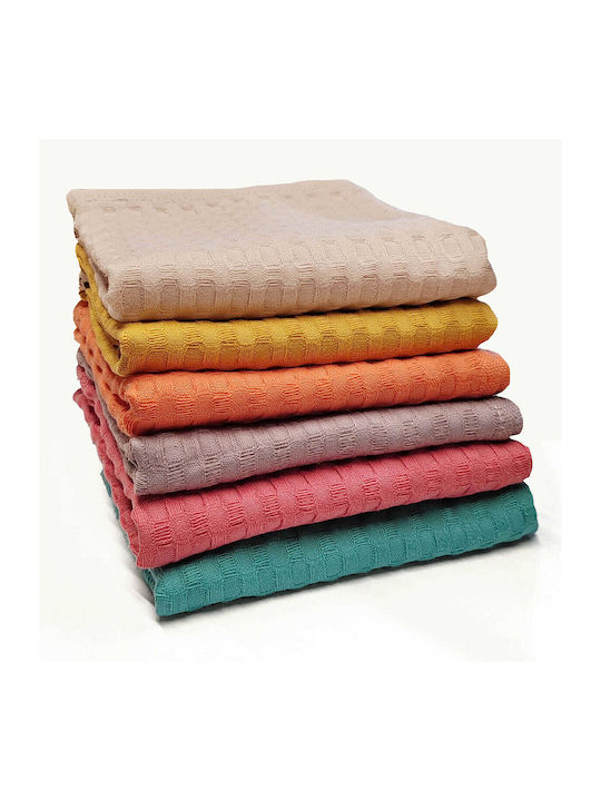 Nef-Nef Homeware Main Prosop de ceai din 100% Bumbac în Culoarea Galben 45x68cm Nef-Nef Homeware Main Prosop de ceai din 100% Bumbac în Culoarea Galben 45x68cm