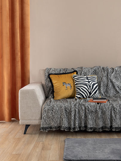 Palamaiki Grevi Ριχτάρι Πολυθρόνας Chenille 180x180εκ. Black