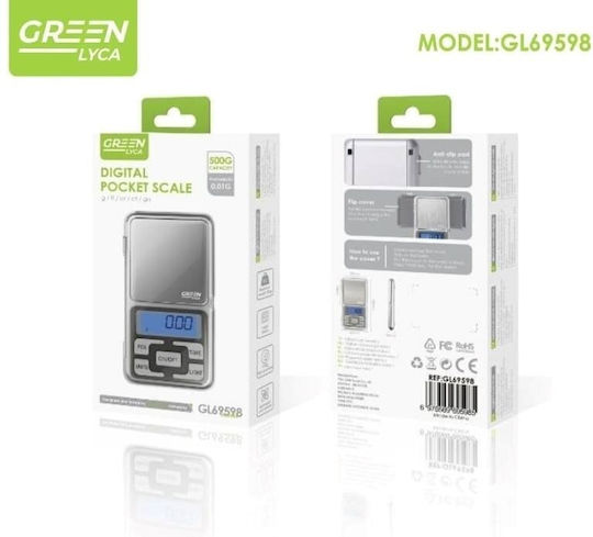 Green Lyca Επαγγελματική Ζυγαριά Ακριβείας με Ακρίβεια 0.01gr
