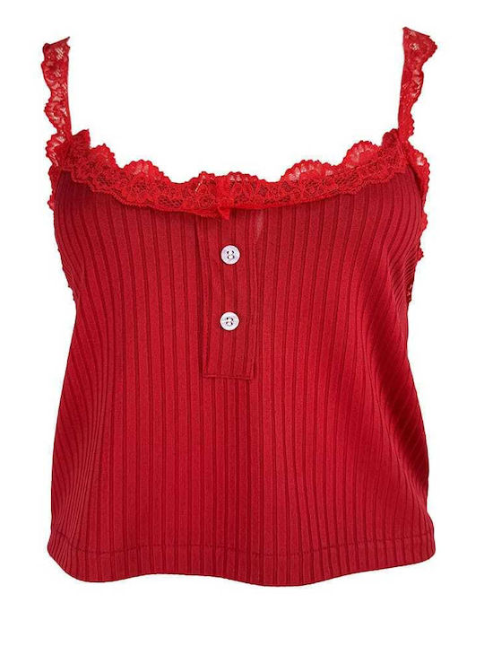 Topaki Sommer Damen Pyjama-Set Red