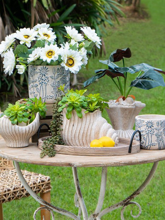Artekko Cement Planter Concrete Beige 20x18.5x19cm.