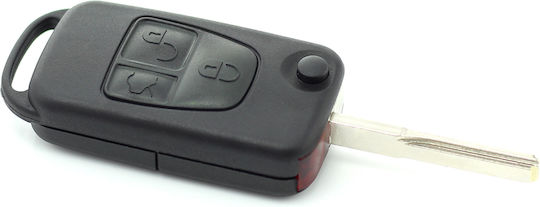Mercedes Benz 3-button Folding Key Case 2 Track Blade