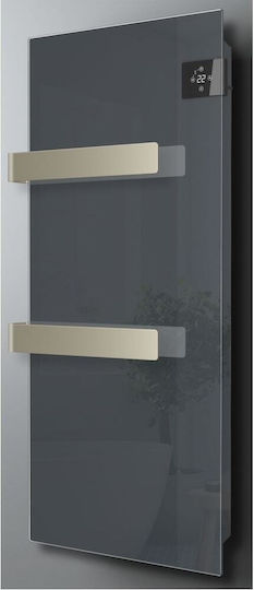 Radialight Silk Електрическа Кърпа За Закачане Със Стъклен Преден Панел 750W 90x40см Антрацит