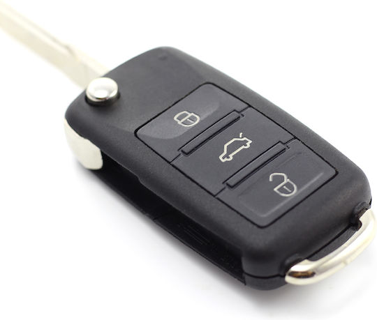 Audi A8 3-button Flip Key Case Without Panic Button Carguard
