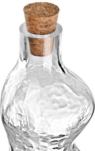 Estia Bottle Water Glass with Cork Transparent 1000ml