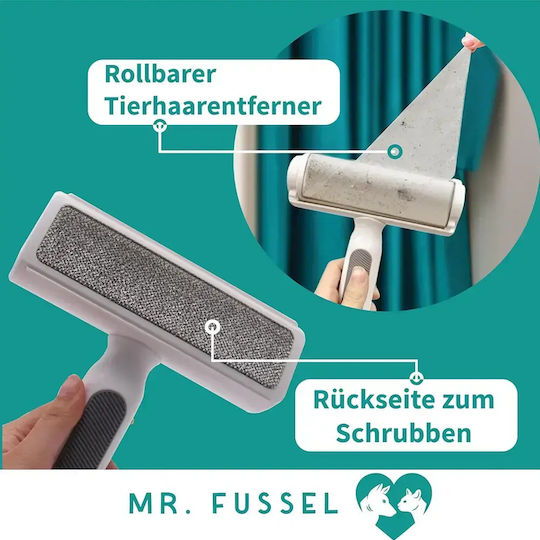 Четка За Премахване На Котешка Коса Mr Fussel 16040-35-b 16040 Dc 2 В 1 Четка Ролка 1 Смяна Ролка Бяла Четка За Премахване На Котешка Коса Mr Fussel 16040-35-b 16040 Dc 2 В 1 Четка Ролка 1 Смяна Ролка Бяла