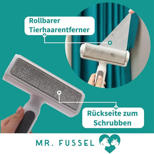 Четка За Премахване На Кучешка Коса Mr Fussel 16040-35 16040-2 2 В 1 Четка Ролка Резервна Ролка Бяла Четка За Премахване На Кучешка Коса Mr Fussel 16040-35 16040-2 2 В 1 Четка Ролка Резервна Ролка Бяла
