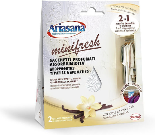 Ariasana Moisture Absorber Minifresh Scented Vanilla 2 Pieces 100gr