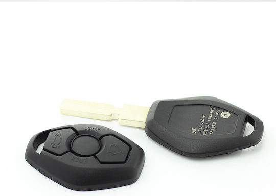 Bmw 3-button Key Case 4-track Blade Premium Quality Carguard
