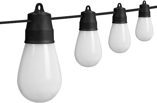 Смарт соларни светлини LED RGBIC 15 бр. 6.5 м Bluetooth