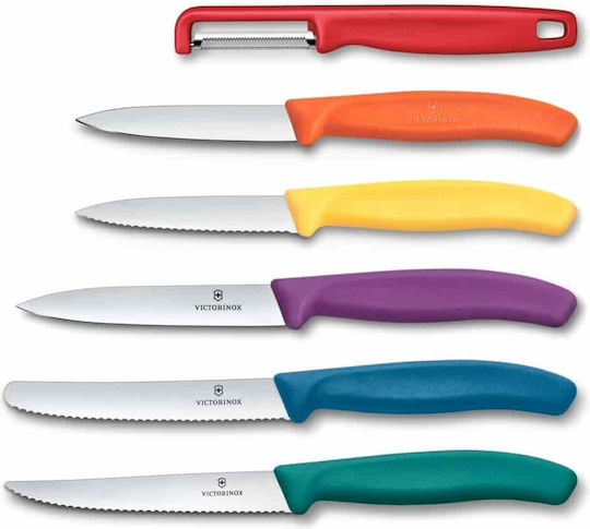 Victorinox Σετ Εργαλείων Μαγειρικής με Βάση 6τμχ Πολύχρωμο Swiss Classic