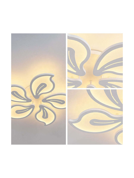 Alista Home Πλαφονιέρα Οροφής Λευκή με Ενσωματωμένο LED και Τηλεχειριστήριο