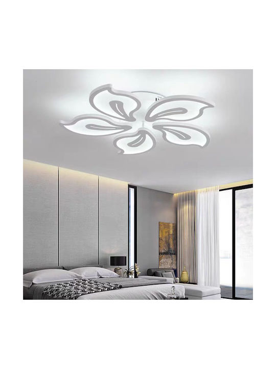 Alista Home Πλαφονιέρα Οροφής Λευκή με Ενσωματωμένο LED και Τηλεχειριστήριο