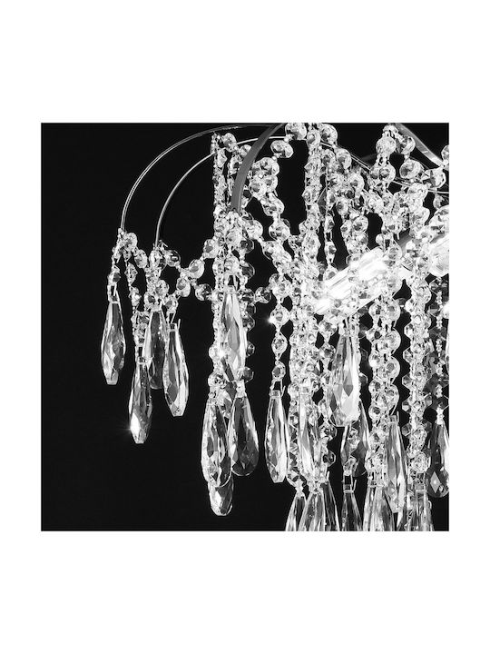 Alista Home Candelabru 5xE14 Ø49cm cu Cristale Transparent AT1CT-IM1P-HT2L-CC9324/5CH