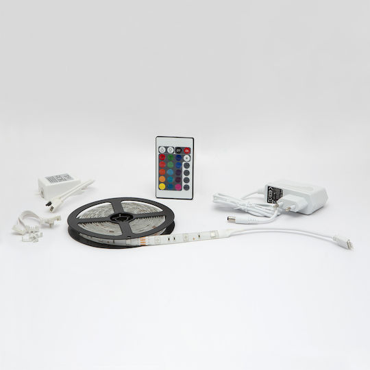 Alista Home Bandă LED 12V RGB Lumină 3m Tip SMD5050 cu Sursă de alimentare & Telecomandă