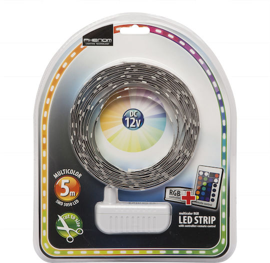 Alista Home Bandă LED 12V RGB Lumină 5m Tip SMD5050 cu Telecomandă
