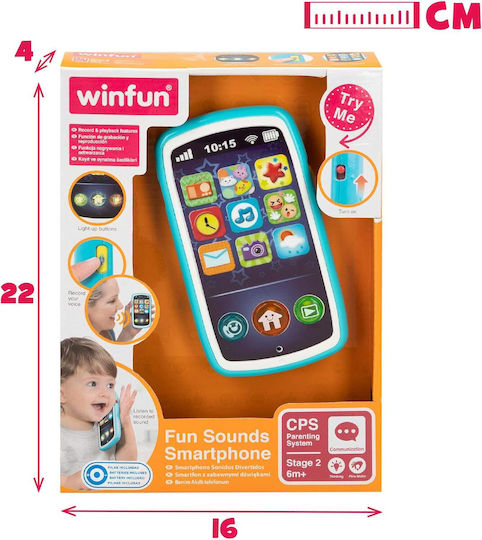 MG Toys Παιχνίδι Τηλέφωνο Το Πρώτο Μου Smartphone με Ήχους για 6+ Μηνών