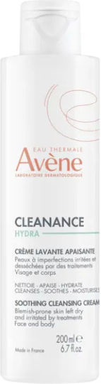 Eau Thermale Avène Cleanance Hydra Facial Cleansing Cream with Moisturizing Action 200ml