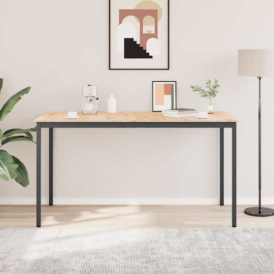 Table Bar from Solid Wood Natural 110x55x105cm