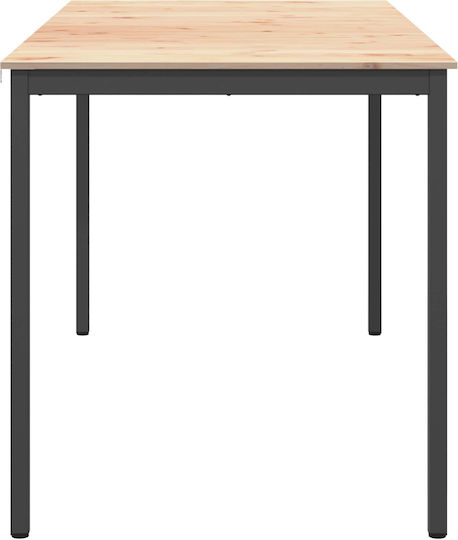 Table Bar from Solid Wood Natural 110x55x105cm