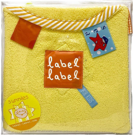 Label Label Cotton Changing Pad Yellow 27x27cm.