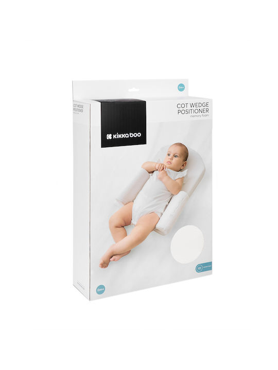 Kikka Boo Βρεφικό Μαξιλάρι Μείωσης Χώρου Memory Foam Airknit Λευκό 51x36εκ.