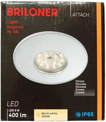 Briloner Στρογγυλό LED Panel 5W με Θερμό Λευκό Φως 3000K