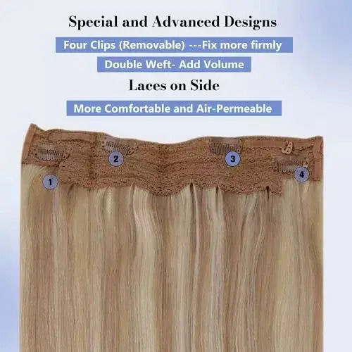 Sticker Extension in Blonde Color 40cm Laavoo