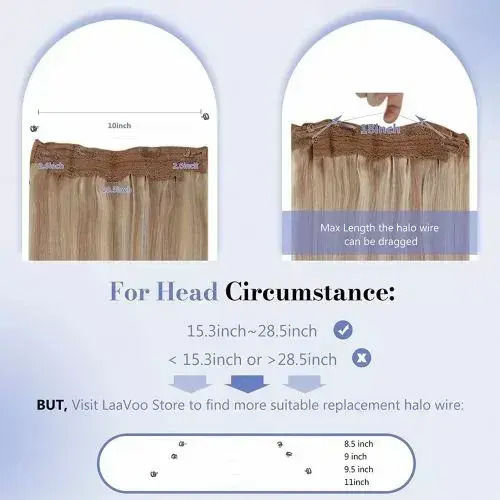 Sticker Extension in Blonde Color 40cm Laavoo