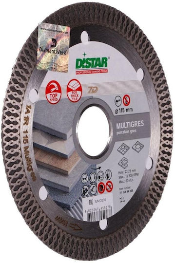 Distar Diamond Disc Distar 1a1r D7 Multigres 115