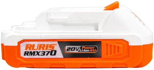 Ruris RMX 370 Foarfecă de tăiere Baterie 20V 1x4Ah cu Diametru Maxim de Tăiere 37mm
