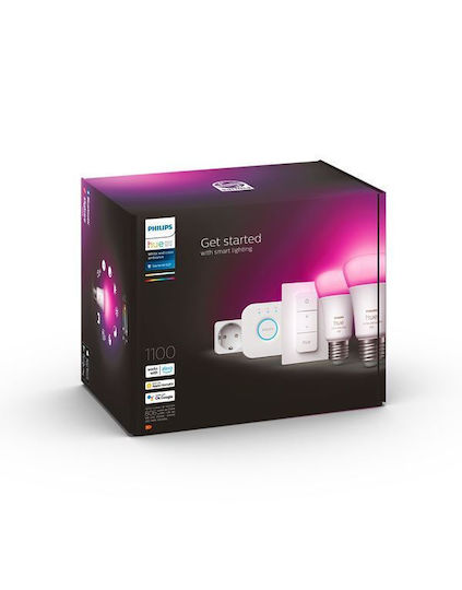 Philips HueWCA Smart LED Bulb 9W for Socket E27 and Shape A60 RGB