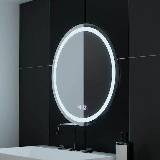 Alista Home Round Bathroom Mirror Led Touch 60x60cm