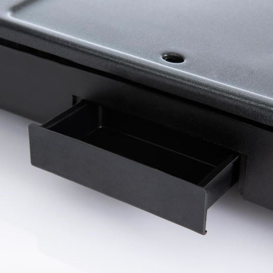 Domo Tabletop Grătar Electric Raclette Placă Netedă 1000W cu Termostat Reglabil 26bucx23.5buccm