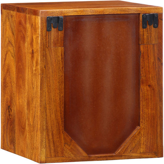 Κομοδίνα από Μασίφ Ξύλο Πολύχρωμα 2τμχ 35x30x40cm