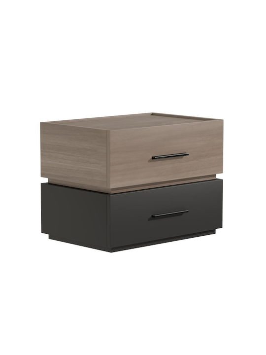 Noptieră Sonlen Maro 60x40x44.5cm