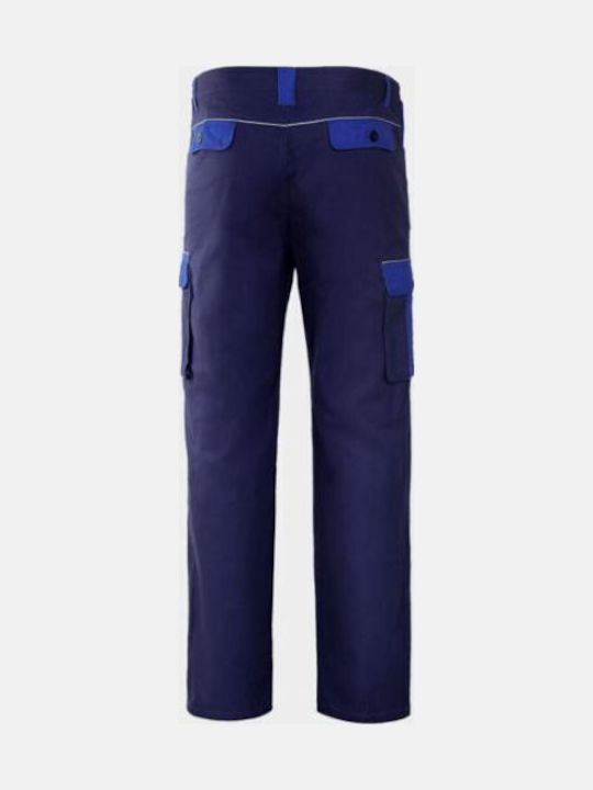 Stenso Asimo Reflektierend Arbeitshose Blau aus Baumwolle