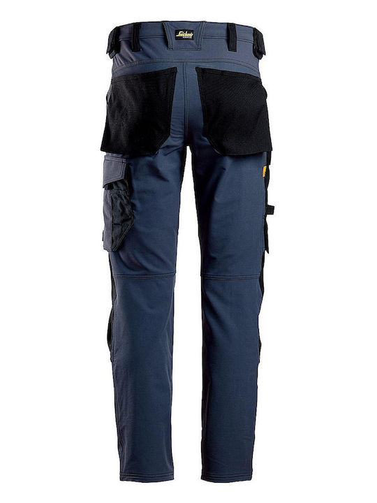 Snickers Workwear AllroundWork Full Stretch Snickers Παντελόνι Εργασίας Navy Μπλε