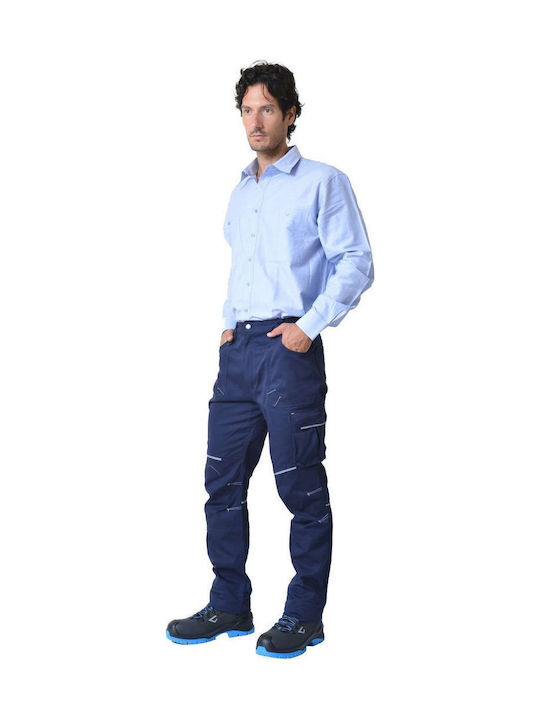 Ergo Shark Reflective Work Trousers Blue
