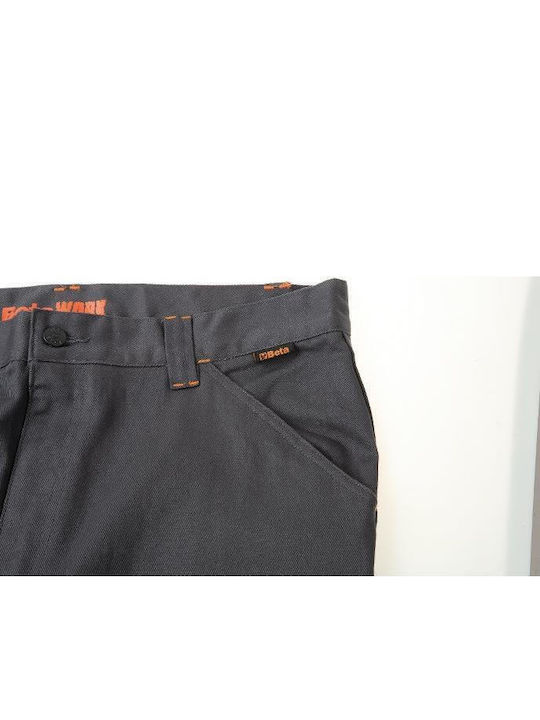Beta Pantaloni de Lucru Gri din Bumbac