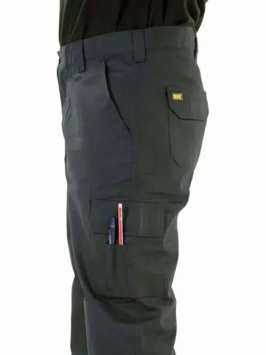 MIG Pantaloni de Lucru Negru din Bumbac