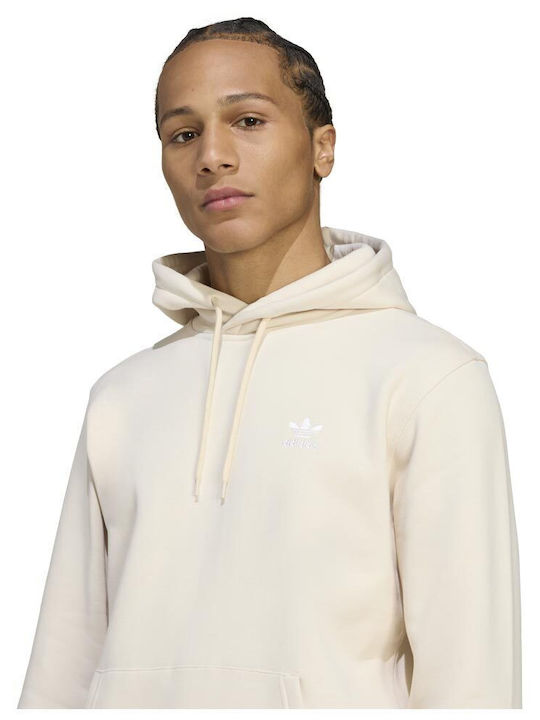 Trefoil Essentials Φούτερ με Κουκούλα Wonder White